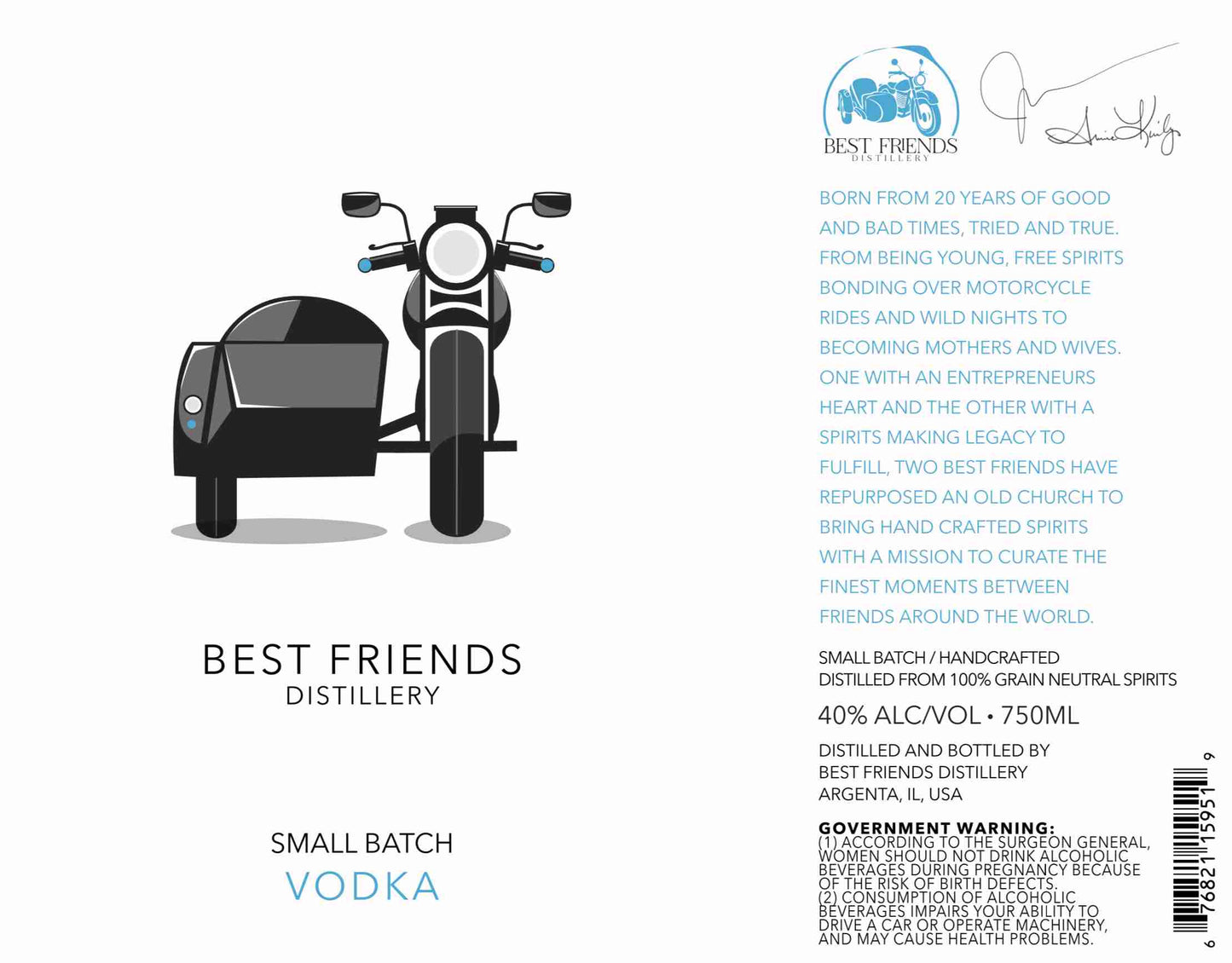 Best Friends Distillery Vodka - Presale
